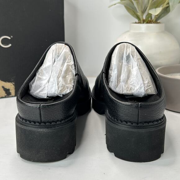 Vionic Fairfax Vegan Leather Mule Slip On Black J0793L1001 Women's 6.5M Tried On - Picture 4 of 11